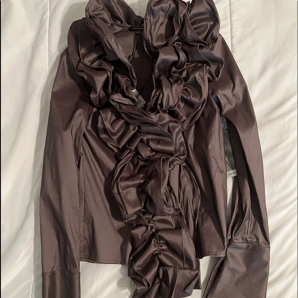 Samuel Dong ruffle shirt